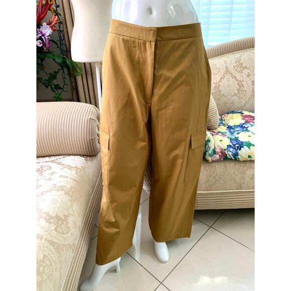 Zara High Waisted Straight Leg Cargo Pants in Toffee - Picture 5 of 12